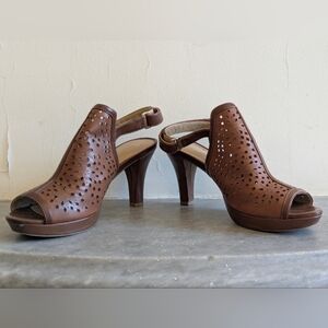 Naturalizer Perforated Peeptoe Heels